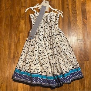 Anna Sui for Anthro Silk Party Dress